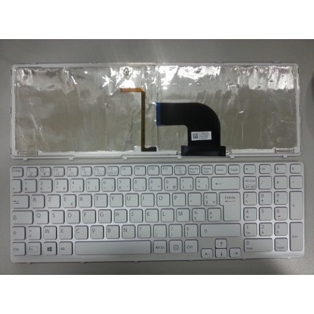 CLAVIER AZERTY SONY SVE15 series - 149032941 - Rétroéclairé - AEHK5F001303A 