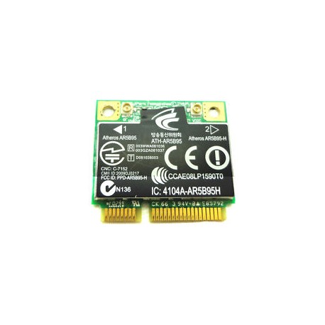 CARTE WIFI 802.11b/g/n HP DV7-3000 series, G6-1000 series - AR5B95-H - U98Z062.12