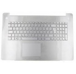 CLAVIER AZERTY NEUF + COQUE + TOUCHPAD ASUS N750, N750JV, N750JK - GRIS - 90NB0201-R32FR0