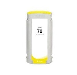 CARTOUCHE COMPATIBLE HP PHOTO JAUNE DESIGNJET T1100 - N°72 - 130ML - C9373A