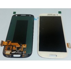 VITRE TACTILE + ECRAN LCD SAMSUNG Galaxy SIII, SIII 4G, GT-I9300 - GH97-13630B -Gar.1 mois - BLANC