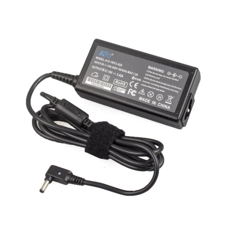 CHARGEUR NEUF 65W COMPATIBLE ASUS Zenbook UX32V 19V 3.42A - 4.0mm x 1.35mm
