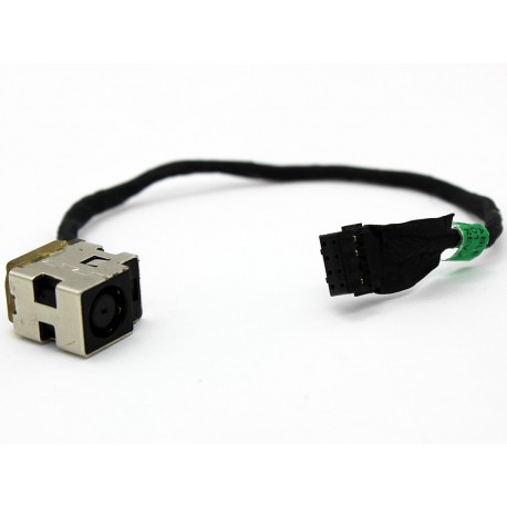 Connecteur carte mère DC Jack + Cable - HP  Probook 4440S 4441S 4445S 4446S, Pavilion dv6-7000  - 678222-SD1 - Version 8 pins