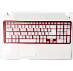 COQUE SUPERIEURE NEUVE PACKARD BELL NV52L, NV56R, TV44, TV44HC - 60.Y19N2.001 - Coque Blanche, Grille Rouge - 60.Y1BN2.001