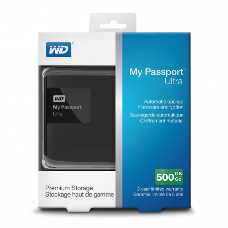 Disque dur Externe WD My Passport 500Go USB3.0 - Gar.1 an