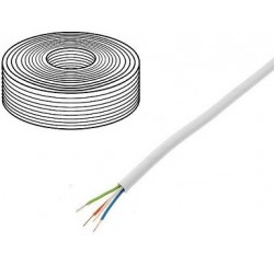 CABLE VIDEO SURVEILLANCE - Rouleau 100m  - YTDY - cuivre - 4 X 0.5mm - Blanc