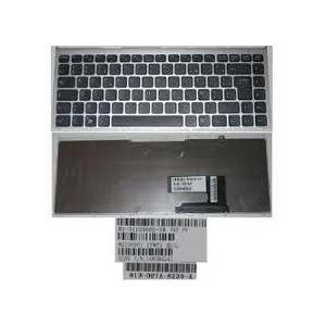 CLAVIER AZERTY SONY VAIO VGN-FW FW17 FW19 Series, Silver frame, 148084241, 013-007A-8239-A, 81-31105002-38 