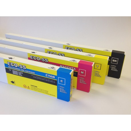 Cartouche Jaune Compatible Mimaki SS21 pour JV33, JV34, JV5, CJV - 440ml SPC-0501Y