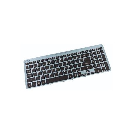 CLAVIER AZERTY NEUF AVEC CADRE BLEU ACER Aspire V5-531, V5-571 - 60.M1KN1.013 