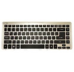 CLAVIER AZERTY NEUF ACER Aspire V5-431, V5-471 - Noir/Contour Gris - 60.M3BN1.013