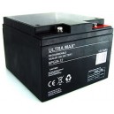 BATTERIE ETANCHE NEUVE Ultra Max - NP26-12 - 12V - 24Ah/26AH