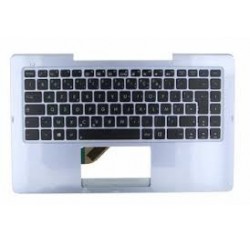 CLAVIER AZERTY NEUF + COQUE ASUS T300LA, R305LA - 90NB02W1-R31FR0 - Gris