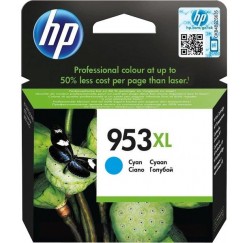 CARTOUCHE Cyan HP OfficeJet Pro 8210, 8720 - F6U16AE - 953XL - 1600pages