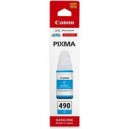 CARTOUCHE ENCRE CYAN CANON Pixma G1400, G2400, G3400 - GI-490 C - 0664C001- 7000 Pages