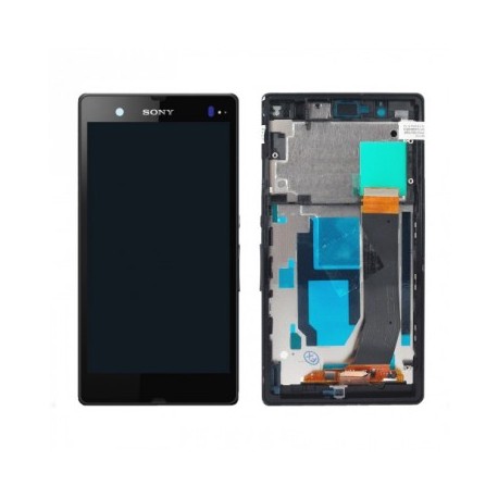 ENSEMBLE NEUF ECRAN LCD + VITRE TACTILE + CADRE Sony Xperia Z LT36i L36H C6603 - Noir