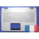 CLAVIER AZERTY NEUF + COQUE ASUS N551VW argenté - CLAVIER AZERTY NEUF + COQUE ASUS TP500LN - 90NB05R1-R31FR0