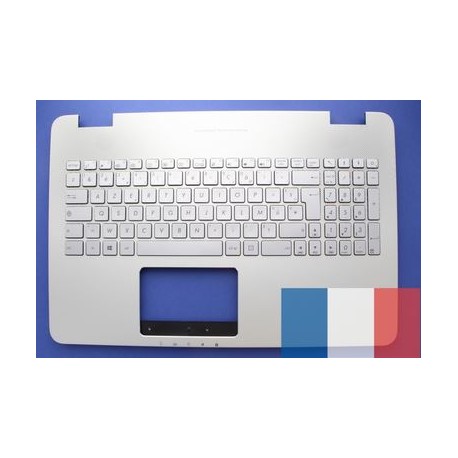 CLAVIER AZERTY NEUF + COQUE ASUS N551VW argenté - CLAVIER AZERTY NEUF + COQUE ASUS TP500LN - 90NB05R1-R31FR0