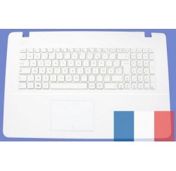 Clavier+coque BLANC Azerty ASUS X751LJ, X751LJC -90NB08D2-R31FR1 - Gar.3 mois