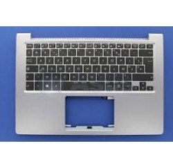 CLAVIER AZERTY NEUF + COQUE ARGENT ASUS UX303L, UX303LA - 90NB04Y1-R31FR0 Rétroéclairé