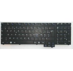 CLAVIER AZERTY NEUF SAMSUNG NP-R720, NP-R730 series - BA59-02532B  - Noir