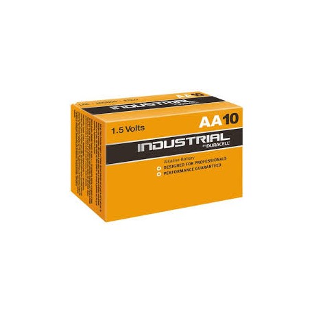 Lot de 10 piles Duracell INDUSTRIAL, 1,5 V, LR6 AA - MN1500/LR6