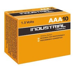 Lot de 10 piles Duracell INDUSTRIAL, 1,5 V, LR3, AAA Micro MN2400/LR03