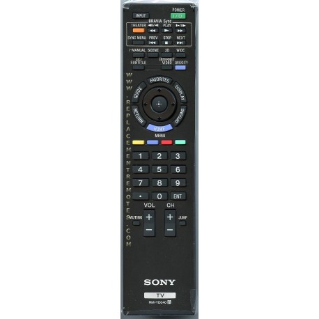 TELECOMMANDE SONY KDL-22BX320 - 148782912 - RM-YD040