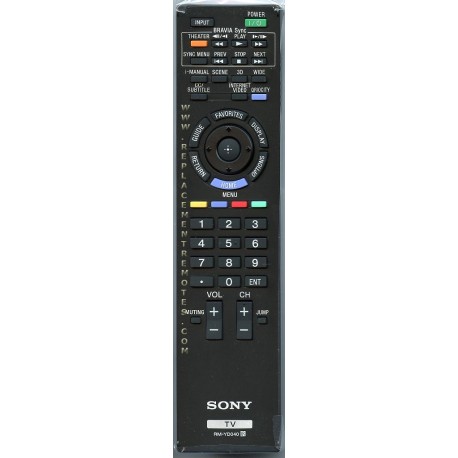 TELECOMMANDE SONY KDL-22BX320 - 148782912 - RM-YD040