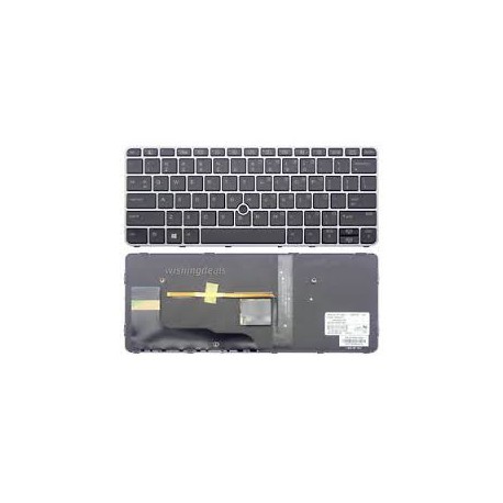 CLAVIER AZERTY NEUF RETROECLAIRE HP EliteBook 820 G3 - 826630-051