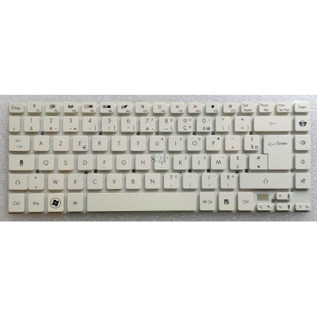 CLAVIER AZERTY NEUF Packard Bell EasyNote NS45HR NS44HR - KB.I140G.270 - Blanc