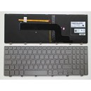 CLAVIER AZERTYEUF DELL INSPIRON 15 7537, 15-7000 - Silver - Rétroéclairé - Win 8 - 09RFW6 - 9RFW6