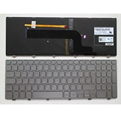 CLAVIER AZERTYEUF DELL INSPIRON 15 7537, 15-7000 - Silver - Rétroéclairé - Win 8 - 09RFW6 - 9RFW6