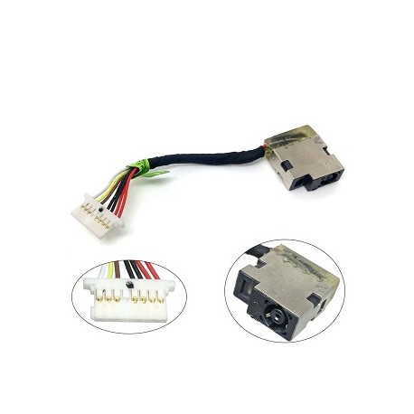 CONNECTEUR DC JACK + CABLE HP CHROMEBOOK - 799735-Y5 808155-013