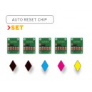 JEU DE PUCES pour CARTOUCHES CANON CLI-551 Noir, Cyan, Magenta, Jaune, PGI-520BK