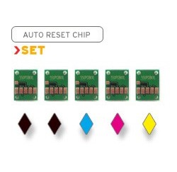 JEU DE PUCES pour CARTOUCHES CANON CLI-551 Noir, Cyan, Magenta, Jaune, PGI-520BK