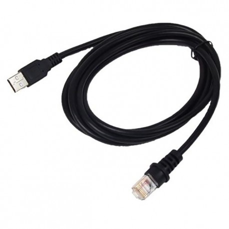 CABLE TRANSFERT USB pour DOUCHETTE LECTEUR CODE BARRE Honeywell Metrologic MS9540 MS9520 MS7120 MS722 - 2M