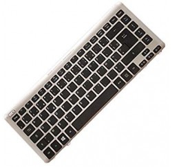 CLAVIER AZERTY NEUF ACER Aspire V5-431P- 60.M7LN1.009 Noir, cadre Gris