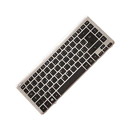 CLAVIER AZERTY NEUF ACER Aspire V5-431P- 60.M7LN1.009 Noir, cadre Gris