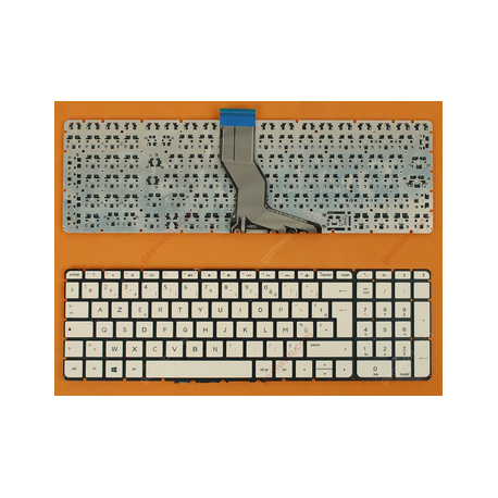 CLAVIER AZERTY NEUF HP Pavilion 15-AB - Sans Cadre - Blanc