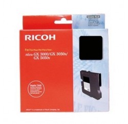 CARTOUCHE RICOH GEL D'ENCRE NOIR AFICIO GX3000, 3050N, GX5050N - 1500 pages - GC-21K - 405532