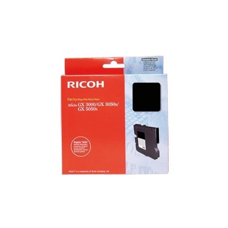 CARTOUCHE RICOH GEL D'ENCRE NOIR AFICIO GX3000, 3050N, GX5050N - 1500 pages - GC-21K - 405532