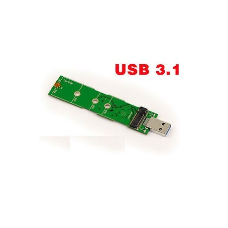 CONVERTISSEUR NVMe SSD (M-Key) NGFF vers USB 3.1