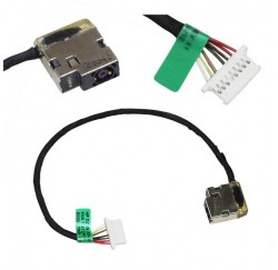 CONNECTEUR DC JACK + CABLE HP Pavilion 15-AB, 15-AC - 90w - 19cm - CBL00666-0170 - 799749-Y17