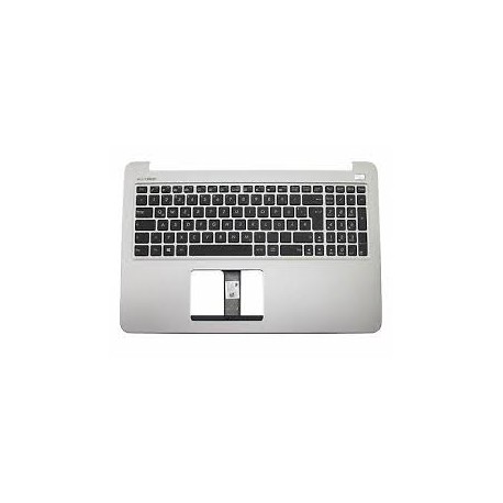 CLAVIER AZERTY NEUF + COQUE ASUS R516UB - 90NB0A52-R30090 Gris rétroéclairé