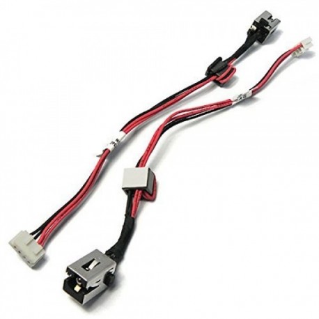 CONNECTEUR DC JACK + CABLE TOSHIBA Satellite C50, C50D, C55, C55D - V000949110 - 6017B0402701 