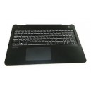 CLAVIER AZERTY + COQUE NOIRE HP 15-BC - L03595-051