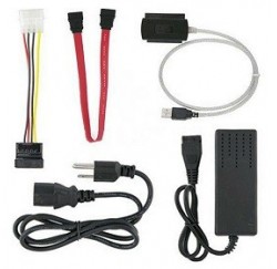 KIT ADAPTATEUR HDD 2.5/3.5 IDE SATA vers USB + CHARGEUR