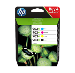 PACK CARTOUCHES HP OfficeJet Pro 6860, 960  903 XL Noir, Cyan, Magenta, Jaune 3HZ51AE