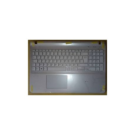 CLAVIER AZERTY OCCASION + COQUE SONY SVF152 Series - A1960283A - A1966994A - Blanc - Gar.6 mois