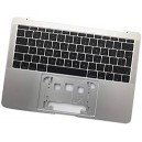 CLAVIER AZERTY + COQUE GRIS ARGENT APPLE A1708 - 2016 à 2017
